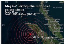 இந்தோனேசியாவில் சற்று முன்னர் பாரிய நிலநடுக்கம்