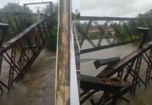 பெந்தர பழைய பாலம் இடிந்து விழுந்தது