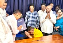 சு.க அமைப்பாளராக சாமர சம்பத் எம்.பி பதவியேற்பு – முன்னாள் எம்.பிக்களும் பிரசன்னம்!