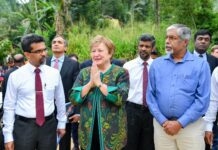 IMF முகாமைத்துவ பணிப்பாளர் பாதிக்கப்பட்ட இடங்களுக்கு கண்காணிப்பு விஜயம்!