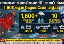 மோசமான காலநிலை – 10 மாவட்டங்களைச் சேர்ந்த 1,600க்கும் மேற்பட்டோர் பாதிப்பு!
